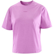 Maglietta da donna Salomon Trackline SS Tee rosa Iris Orchid