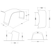 Annesso alla tenda Outwell Wakefield L Tent Connector