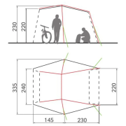Tenda per minibus Vaude Drive Van