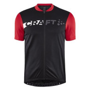 Maglia da ciclismo da uomo Craft CORE Endur Logo nero/rosso Black