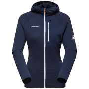 Felpa tecnica da donna Mammut Aenergy Light ML Hooded Jacket blu scuro marine 5118