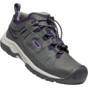 Scarpe da bambino Keen Targhee Low Wp Youth grigio chiaro magnet/tillandsia purple