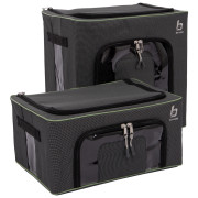 Portaoggetti Bo-Camp Storage box set foldable M+L nero