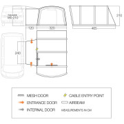 Tenda per minibus Vango Galli III Air Low
