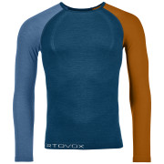 Maglietta da uomo Ortovox 120 Comp Light Long Sleeve M blu petrol blue