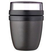 Scatola per gli spuntini Mepal Ellipse Mini 300 + 120 ml nero Nordic Black