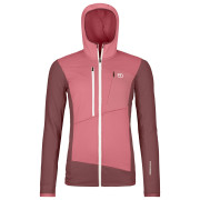 Felpa da donna Ortovox Fleece Grid Hoody W rosa mountain rose