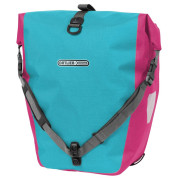 Borsa impermeabile per bicicletta Ortlieb Back-Roller Cyber turchese cyber blue / cyber pink
