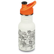 Bottiglia per bambini Klean Kanteen Classic Sport 355 ml bianco