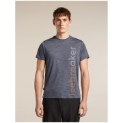 Maglietta funzionale da uomo Icebreaker Merino Blend 125 Cool-Lite™ Sphere SS Tee IB Vertical grigio MIDNIGHT HTHR