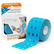 Nastro kinesiologico BronVit Sport Kinesio Tape děrovaný blu