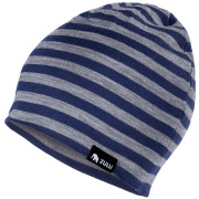 Berretto Zulu Cap Merino grigio/blu narrow stripes blue-grey