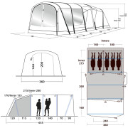 Tenda gonfiabile Outwell Sundale 5PA