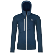 Felpa da donna Ortovox Fleece Grid Hoody W blu Deep Ocean