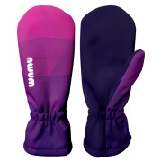 Guanti softshell per bambini WAMU Mozaika purple
