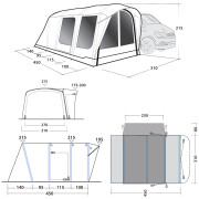 Tenda per minibus Outwell Wolfburg 450 Air