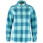 Camicia da donna Fjällräven Övik Heavy Flannel Shirt W blu Dawn Blue-Breeze Blue