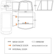 Tenda per minibus Vango Cove III Air Low