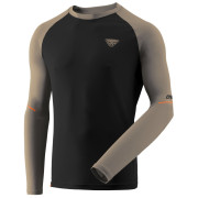 Maglietta funzionale da uomo Dynafit Alpine Pro M L/S Tee nero/marrone 5491 - fallen rock/0936