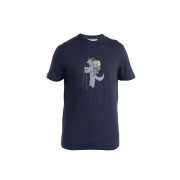 Maglietta da uomo Icebreaker Men Merino 150 Tech Lite SS Tee Tech Head blu scuro Midnight Navy