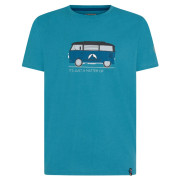 Maglietta da uomo La Sportiva Van T-Shirt M azzurro Topaz