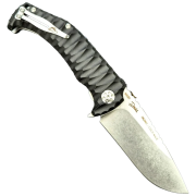 Coltello chiudubile Dachs Knives Charon EVO nero Black Micarta