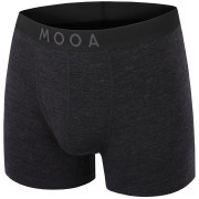 Boxer da uomo MOOA MerinoSilk 4in nero black melange