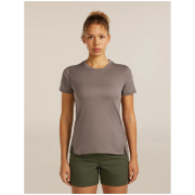 Maglietta sportiva da donna Icebreaker 150 MerinoFine™ Ace SS Tee marrone chiaro PORCINI