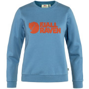 Felpa da donna Fjällräven Fjällräven Logo Sweater W blu/arancio Dawn Blue-Terracotta Brown