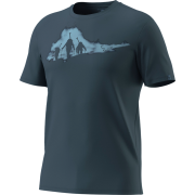 Maglietta da uomo Dynafit Graphic Co T-Shirt M blu scuro 0721 - cinder/ASCENT