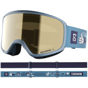Occhiali da sci per bambini Salomon Rio blu Smoke Blue