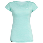 Maglietta da donna Salewa Puez Melange Dry W S/S Tee azzurro LagoonGreenMelange