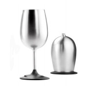 Bicchiere GSI Outdoors Glacier Stainless Nesting Wine argento