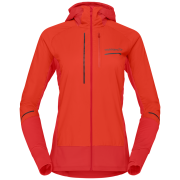 Felpa da donna Norrona senja Alpha90 Hood arancione Arednalin