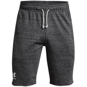 Pantaloncini da uomo Under Armour Rival Terry Short grigio Pitch Gray Full Heather / / Onyx White