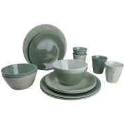 Set di stoviglie Bo-Camp Mix & Match 16 100% Melamine verde Green