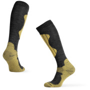 Calze al ginocchio da donna Zulu Ski Merino Women grigio/giallo