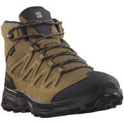 Scarpe da uomo Salomon X Ward Leather Mid Gore-Tex marrone Kangaro / Black / Dull Gold