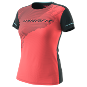 Maglietta sportiva da donna Dynafit Alpine 2 W S/S Tee arancione/nero hot coral/3010