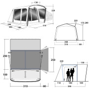 Tenda per minibus Outwell Jonesville 290SA