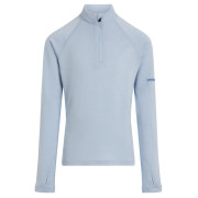 Maglietta sportiva per bambini Icebreaker K 260 Tech LS Half Zip azzurro Zinc Blue