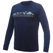 Maglietta funzionale da uomo Sensor Merino Active Pt Mountains dl.rukáv blu scuro Deep Blue