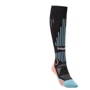 Calze al ginocchio da donna Bridgedale Ski Midweight Women's nero/blu Black/Coral/