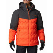 Giacca da uomo Columbia Wild Card Down Jacket nero/rosso RedQuartzShark