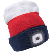 Cappello con luce LED frontale Extol Light blu/bianco White/Red/Blue