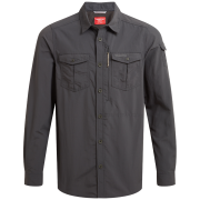 Camicia da uomo Craghoppers NosiLife Adventure Long Sleeved Shirt III nero Black Pepper