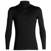 Maglietta da uomo Icebreaker Mens 200 Oasis LS Half Zip nero Black