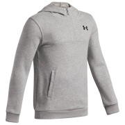 Felpa da bambino Under Armour RIVAL LW 1/4 ZIP HOODIE Gray