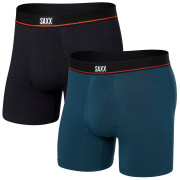 Boxer Saxx Non-Stop Stretch Cotton Bb Fly 2Pk blu/nero deep navy/black