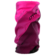 Scaldacollo Dynafit Logo Neck Gaiter nero/rosa pink glo/0910 STRIPED